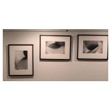 LL - Set of 3 Framed Cherry and the Spoon Sculpture Photographs