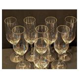 ML - Set of 8 Riedel Champagne Flutes 8.75 Inch Crystal Glasses