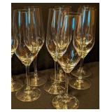 ML - Set of 8 Riedel Champagne Flutes 8.75 Inch Crystal Glasses