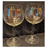 ML - Set of 4 Riedel Balloon Wine Glasses 9.5 Inch Tall
