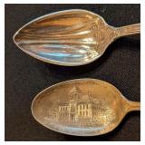 ML - Pair of Sterling Silver Collector Spoons with Ornate Handles