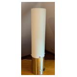 UL - 24 Inch Vintage Style Cylinder Table Lamp with Chrome Base