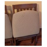 DR - Set of 4 Stakmore Wood Folding Chairs with Upholstered Seats