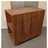 LL - Wooden Double Sided Shelf Table with Surface Wear