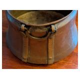 ML - Antique Hand-Forged Copper Cauldron with Iron Handles