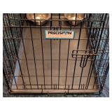K - Precision Pet Metal Kennel with Bowls