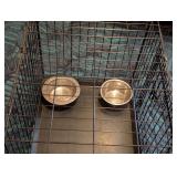 K - Precision Pet Metal Kennel with Bowls