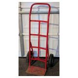 G - Used Heavy Duty Red Steel Hand Truck with Wheels