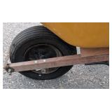 G - Used Wheelbarrow with Paint Wear and Flat Tire