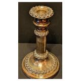 ML - Pair of Vintage Silver Plated Telescoping Candleholders, 7-9 Inch Adjustable Height