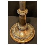 ML - Pair of Vintage Silver Plated Telescoping Candleholders, 7-9 Inch Adjustable Height