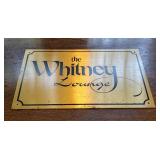 K - Whitney Lounge Brass Plaque Sign