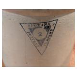 LL - Spokane Pottery Company 2-Gallon Crock with Hairline Crack