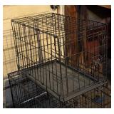 G - Set of 2 Precision Wire Pet Crates, 19" x 22" and 30" High