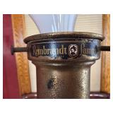 LR - Vintage Mid Century Spiral Cone Rembradt Table Lamp