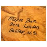 DR - Artisan Maple Burl Bowl and Pottery Tumbler Set