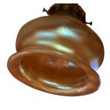 DR - Amazing Vintage Ceiling Light Fixture with Iridescent Glass Shades