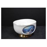 Thomas Kinkade Teleflora Decor Bowl - Sunday Evening Sleigh Ride