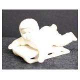 Set of 4 Antique Bisque Snow Baby Figurines