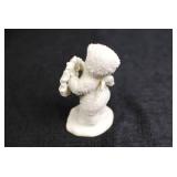 Set of 4 Christmas Snowbabies Figurines with Rudolph Accent