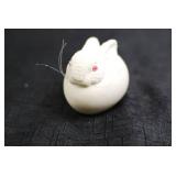 Bunny-Themed Figurine and Snow Globe Collection - 4 Pieces