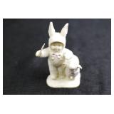 Vintage Bunny and Chick Easter Figurine Lot - 4 Pieces