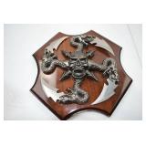 Fantasy Dragon Skull Wall Plaque with Blades by Frost Cutlery