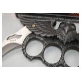 Bud K Eagle Knuckle Duster Knife with Box