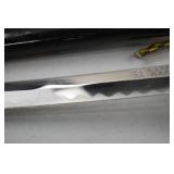 Decorative Japanese-Style Short Sword with Scabbard and Dragon Motif