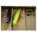 Large Tackle Box with Lures, Line, and Bobbers