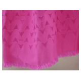 Fendi Pink Logo Jacquard Scarf