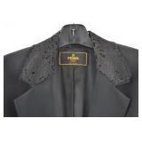 Fendi 365 Black Jacket Lace Collar Size 1 (F549/281)