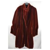 Carol Horn Captivity Plush Faux Fur Coat Size 14