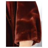 Carol Horn Captivity Plush Faux Fur Coat Size 14