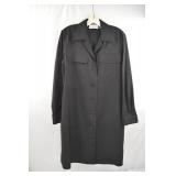 MaxMara Black Pure New Wool Coat, Size 6 US