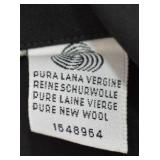 MaxMara Black Pure New Wool Coat, Size 6 US