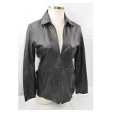 Wilsons Leather Pelle Studio Black Leather Jacket Large