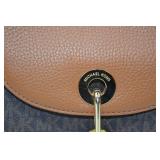 Michael Kors Signature Brown Leather Backpack