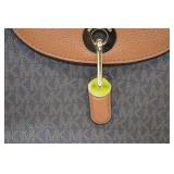 Michael Kors Signature Brown Leather Backpack