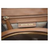 Michael Kors Signature Brown Leather Backpack