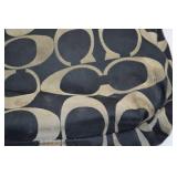 Coach Poppy Signature Black and Tan Canvas Tote Bag