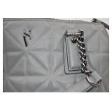 Simply Vera Vera Wang Gray Quilted Shoulder Handbag
