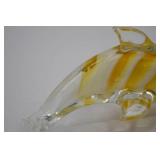Murano-Style Dolphin Art Glass, 6-Inch