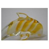Murano-Style Dolphin Art Glass, 6-Inch