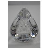 Vintage Alsterfors Sweden Art Glass Paperweight Signed