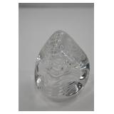 Vintage Alsterfors Sweden Art Glass Paperweight Signed