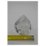 Vintage Alsterfors Sweden Art Glass Paperweight Signed