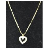 Melinda Maria Sterling Silver Heart Pendant Necklace .925