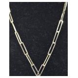 Madonna Necklace with Heart Pendant and Paperclip Chain by Melinda Maria