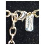 Madonna Necklace with Heart Pendant and Paperclip Chain by Melinda Maria